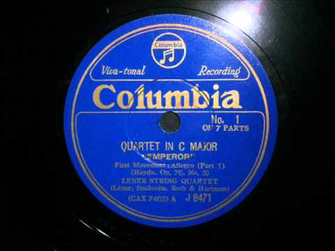 Lener String Quartet - Haydn - Emperor Quartet