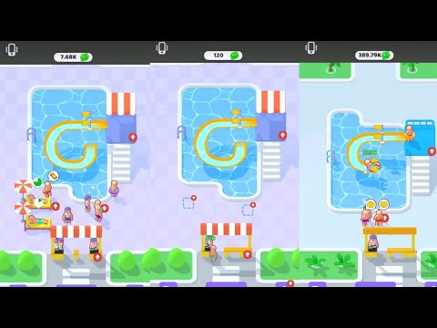 My Aquapark: Idle Water Empire Game Max Gameplay Walkthrough Android IOS - YouTube