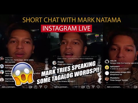 Indonesian Idol 2021 Runner-Up Mark Natama Trying To Say Some Tagalog Words in his Instagram LIVE