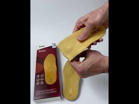 BRAUS стельки ортопедические Relax (овечья кожа Pekari с жестким супинатором+латекс с активированным углем) р. 41-42