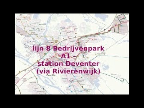 Lijn 8 Bedrijvenpark A1 - station Deventer via Rivierenwijk
