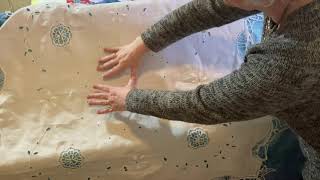 Repurposing an Antique Tablecloth into a Quilt, Part 1
