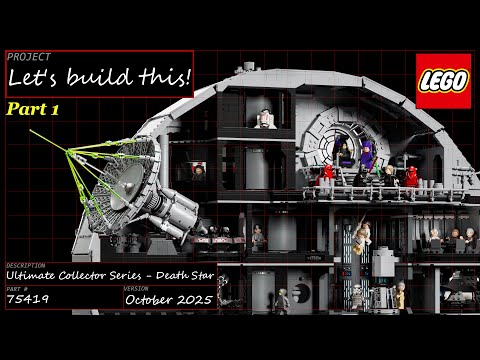 Let's build this live! - LEGO Star Wars Ultimate Collector Series - 75419 Death Star - Part 1