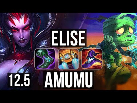 ELISE vs AMUMU (JNG) | 9/0/7, 700+ games, Legendary | EUW Master | 12.5