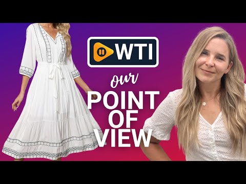 LauraKlein Boho Embroidered Floral Dress European Ethnic Style 3/4 Sleeve V Neck Midi Dresses for Women Spring Bohemian Dress Medium White-725 - WTI product video review