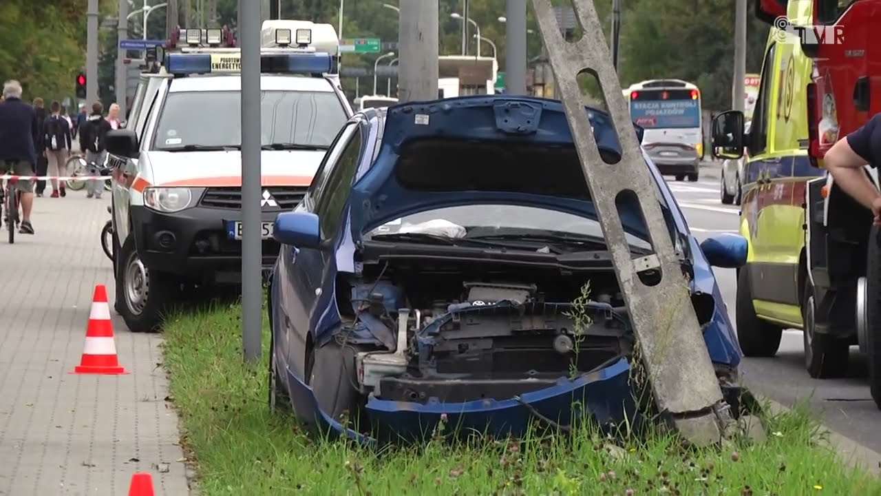 Wypadek na ulicy Jana Pawła II w Sieradzu