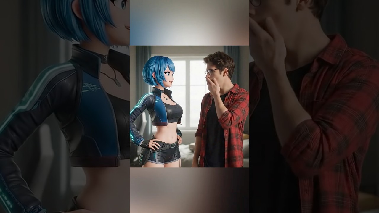 Blue-Haired Waifu? Build Yours in Minutes. 💙🤖 #AIWaifu #aigirlfriend #ai