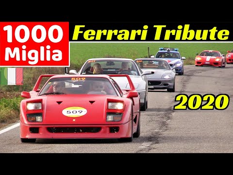 Ferrari Tribute to 1000 Miglia 2020 - Last Day - Castelnuovo Fogliani - F40, 512 BB, Monza SP1, etc