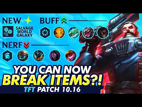 NEW GALAXY: BREAK ITEMS APART? Scarra's TFT Patch 10.16 Rundown