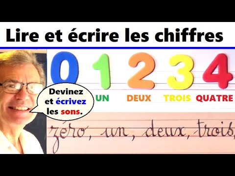 Lire et écrire les chiffres de 0 à 9 en français : Jeu ludique
