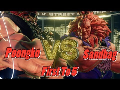Poongko (Abigail) vs. Sandbag (Akuma) 1st To 5-Street Fighter V