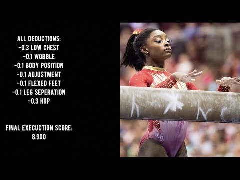 Gymnastics Execution Breakdown | Simone Biles Beam