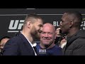 UFC 259: Jan Blachowicz vs. Israel Adesanya Presser Staredown - MMA Fighting