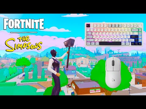 *NEW* SIMPSONS RELOAD 🏆Aula F75 ASMR😴Satisfying Keyboard Fortnite 900 FPS 4K