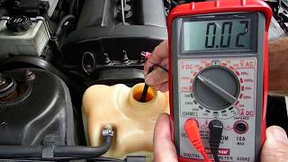 Antifreeze coolant Checking with a Multimeter (updated)