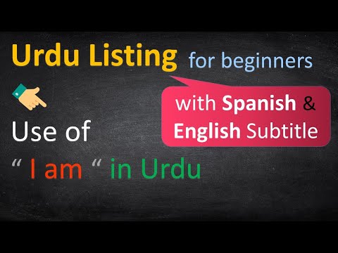 Lesson 1 Urdu Course for Beginners Use of I and Am in Urdu lära sig Urdu