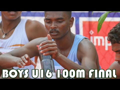100m Run Boys U16 Final 32nd South Zone National Junior Athletics Championships 2021