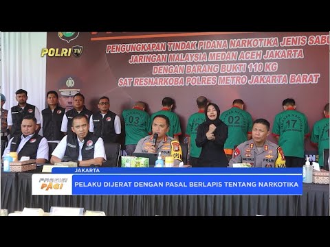 POLRES JAKBAR RILIS 110 KG SABU ASAL MALAYSIA