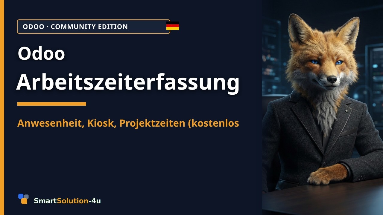 Arbeitszeiterfassung in Odoo: Anwesenheit, Kiosk und Projekt
