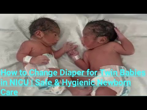 How to Change Diaper for Twin Babies in NICU | Safe & Hygienic Newborn Care