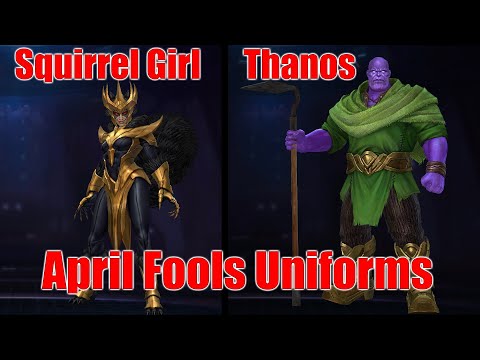 Squirrel Girl & Thanos April Fools Uniforms First Impressions! (MFF)