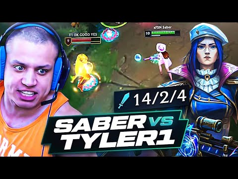 Saber Caitlyn vs Tyler 1 bot???