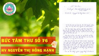 Tâm thư 76 - Lời tri ân CLB Tình Người của HV Nguyễn Thị Hồng Hạnh (quận Hà Đông, Hà Nội)