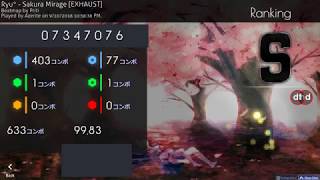 Download lagu osu! | Azerite | Ryu* - Sakura Mirage [EXHAUST]  HD,DT 99.83% 1x100 FC 416pp #1 mp3