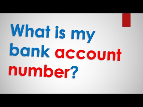 What is my bank account number?