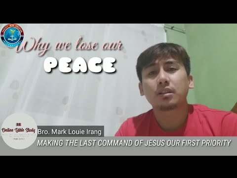 Why We Lose Our Peace