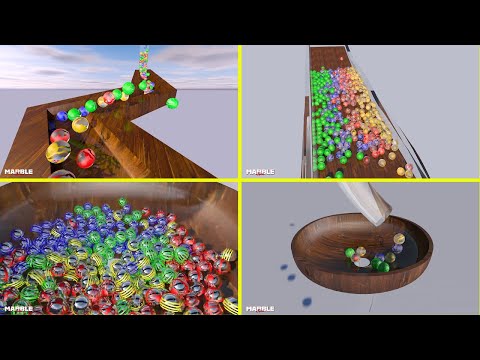 3D Marble Ball Run Animation Compilation V3