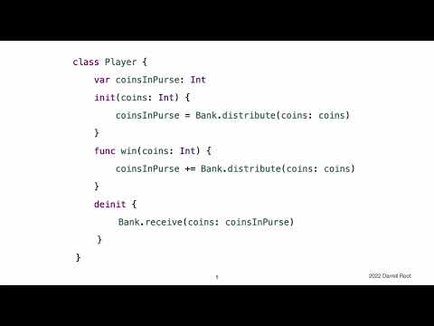 The Swift Programming Language Book: Deinitialization - The Video Version