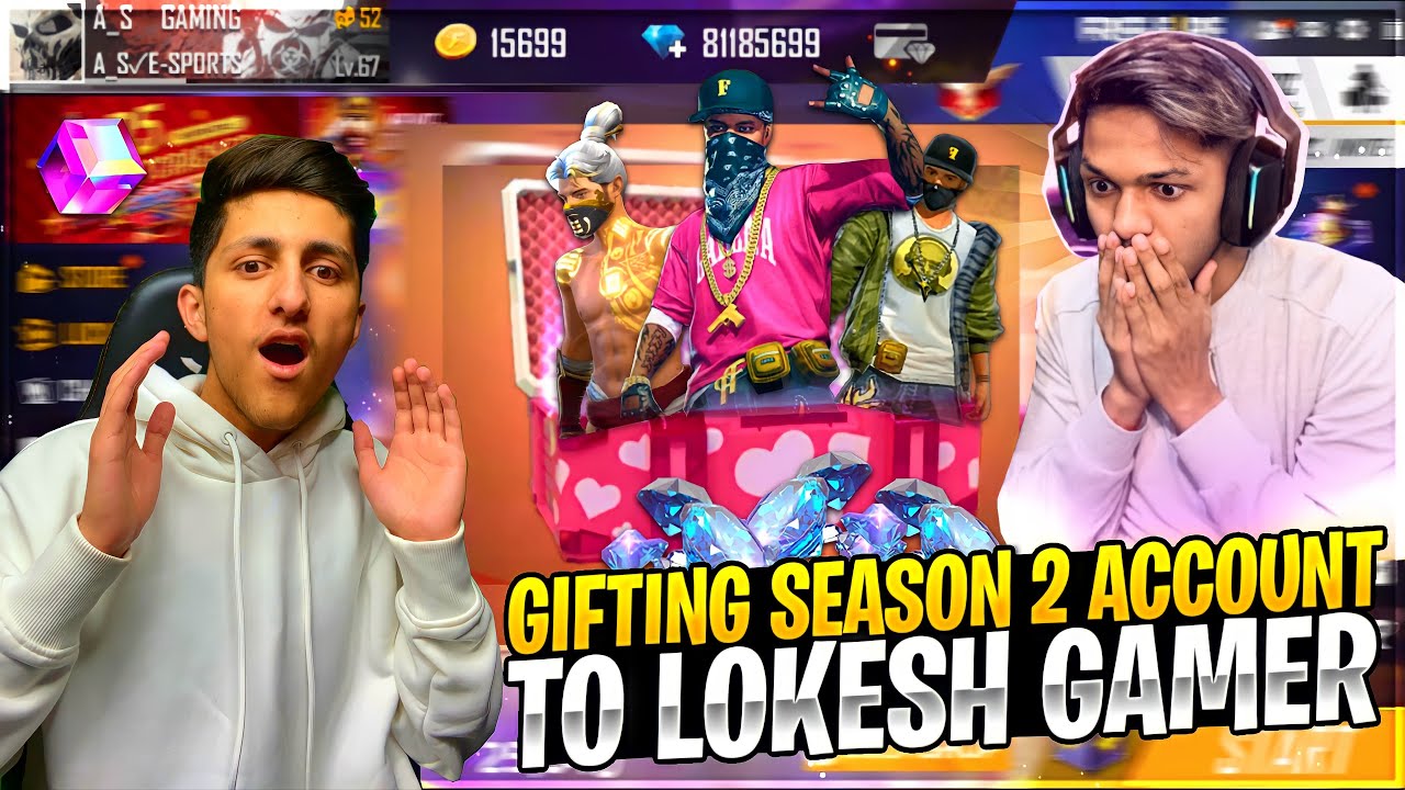 Gifting Hip Hop Bundle To Lokesh Gamer 😂 50,000 Diamond 💎 Funny Reaction - Garena Free Fire
