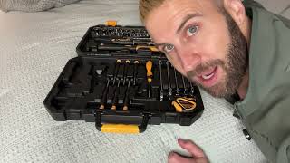 159 Piece tool box, Tool Set for Mechanic and Car, General Household Home Tool Kit, Basic Tool Kit