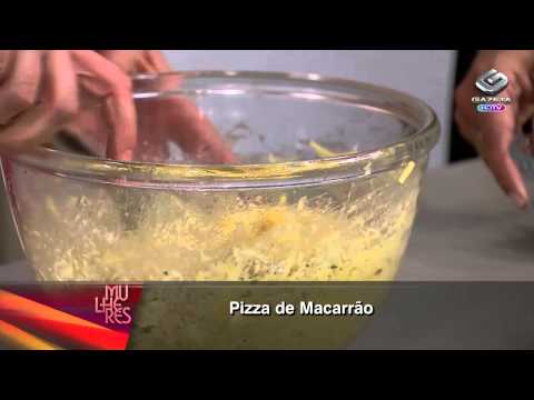 Receita dia 29/04/2013 - Pizza de macarrão