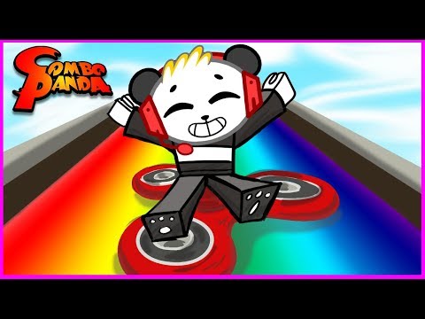 Roblox Box Slide Down A Rainbow On Fidget Spinner Lets Play - 