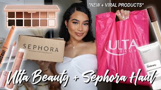 HUGE ULTA BEAUTY & SEPHORA HAUL 2024 | NEW + Viral Makeup & Skin Care Products