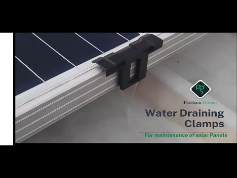 Prasham make water drain clips for solar panel, packaging ty...