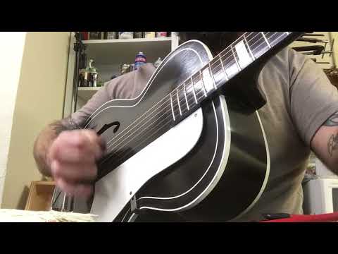 1960s Silvertone 658 “Tuxedo” Archtop Acoustic Guitar by Kay – “The Wolf” image 22