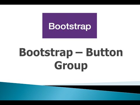 Bootstrap 3 Tutorials - #13 Button Group