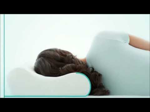 White Cotton Neck Rest Contoura Pillow - Coirfit PU Foam Pillow