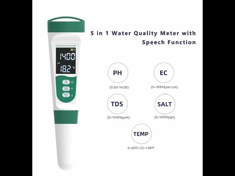 Smart 5-in-1 Digital TDS Water Quality Tester – Portable Handheld Meter