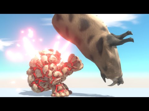LAVA GOLEM vs SAME SIZE EVERY UNIT - Animal Revolt Battle Simulator
