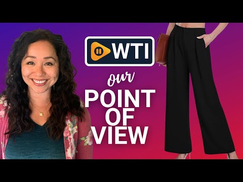 Women's Wide Leg Dress Pants High Elastic Waisted in The Back - WTI product video review
