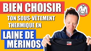 💥 VÊTEMENTS DE RANDONNÉE : Bien choisir ton SOUS VÊTEMENT THERMIQUE EN LAINE DE MÉRINOS 🐑