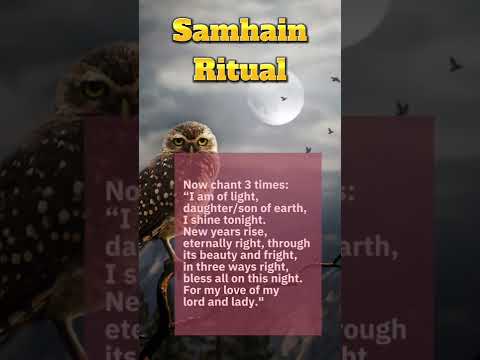 Samhain Ritual - Wiccan Sabbat- Witch chant #samhain #wicca #witchcraft #shorts #ritual