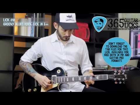 Lick 218/365 - Groovy Blues Rock Lick in Em | 365 Guitar Licks Project