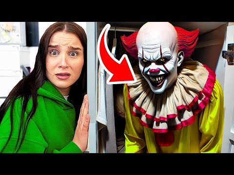 HORROR CLOWN Versteckt sich im Schrank ! 🤯🎈(Geheimes-Zimmer) - Celina
