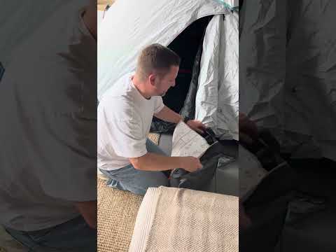 Zelt für unsere Tochter Decathlon 2 Seconds Easy und selbstaufblasende Luftmatratze Ultim Comfort