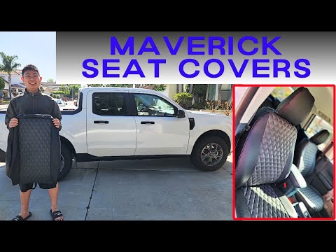 I got tired of the cloth seats and so I got some good leather seat covers! 2022 Ford Maverick